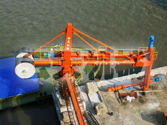 Shanghai Xisheng Wharf Project   1 Set of 200t/h   Screw Ship Unloader